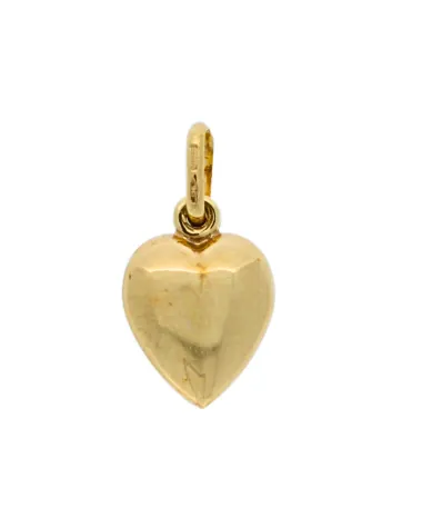 9CT Y/G HEART CHARM 12mm